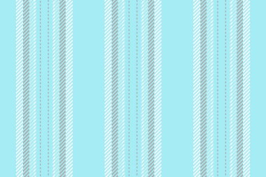 Kısmi arkaplan desenli tekstil, dikişsiz çizgiler dokusu. Cyan ve beyaz renk paletinde vektör dikey kumaş çizgisi.