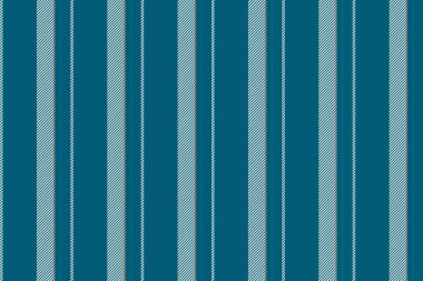 Seil dikey çizgi dokusu, pürüzsüz vektör tekstili. Lloth desen arkaplan çizgileri cyan ve beyaz renk paleti ile kumaş.