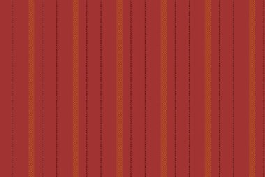 Peditabl çizgili dikey tekstil, yapı vektör dokusu arka planı. Kırk desenli desenler, kırmızı ve turuncu renk paletinde pürüzsüz kumaş..