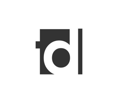 TD yaratıcı geometrik başlangıç tabanlı modern ve minimal logo. Moda yazıtipleri harfi.