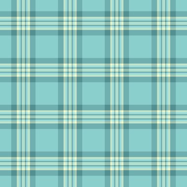 Örülmüş kumaş kumaş tartan, kat şablon vektörü. Britanya düz desenli ekose tekstil ışık ve gök mavisi paleti.