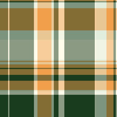 Jersey kumaş kumaşı, oda desenli ekose kumaş. Arkaplan tartan vektör kontrolünü kehribar ve pastel renk paletine yerleştir.