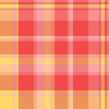 İşletmesiz ekose, kişiselleştirilmiş kumaş tartan arka plan. Olay örüntüsü kumaş kumaş güzel kırmızı ve kehribar renk paleti.