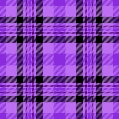 Canlı mor ve siyah ekose desenli. Tekstil tasarımı, moda, web siteleri ya da cesur, geometrik dokuya ihtiyaç duyan her proje için mükemmel. Sonsuz olasılıklar için kusursuz yineleme.