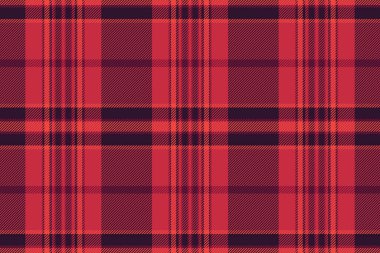 Canlı kırmızı ve koyu ekose desenli. Tekstil tasarımı, web sitesi geçmişi ya da sonbahar projeleri için mükemmel. Temiz, modern tarzda. Kusursuz tekrarla.