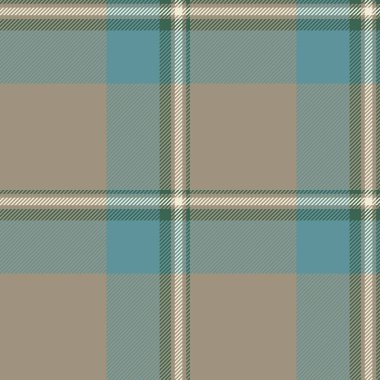 Zarif sessiz deniz mavisi, bej ve yeşil ekose desenli. Tekstil tasarımı, giysi, web sitesi geçmişi ya da kırtasiye için mükemmel..