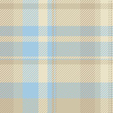 Yumuşak mavi ve bej renkte zarif pastel ekose desenli. Tekstil tasarımı, web siteleri, ambalaj ve daha fazlası için mükemmel. İnce bir dokusu olan sofistike ve rahatlatıcı bir arkaplan resmi.