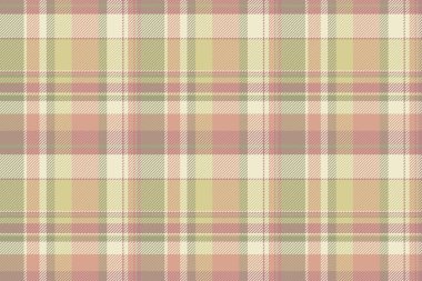 Yumuşak şeftalili, zeytinli ve kremalı pastel ekose desenli. Tekstil tasarımı, giysi, ev dekorasyonu ve web sitesi geçmişi için mükemmel..