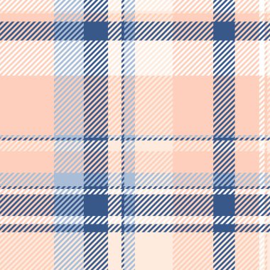 Şeftalili, mavi ve beyaz renkli pastel ekose desenler. Tekstil tasarımları, web sitesi geçmişi ya da hatıra defteri projeleri için mükemmel. Yumuşak renk paleti olan çok yönlü ve modern bir tasarım..