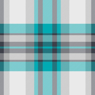 Kalıplı vektör dokusunu göster, kartpostallı, dikişsiz arkaplan. Giysiler beyaz ve antika çelik renk paleti ile ekose kumaş kontrol.