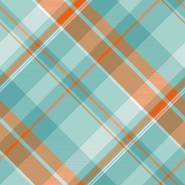 Genç kumaşlı ekose kumaş, tüylü desenli dikişsiz tartan. Işık ve gök mavisi renk paletinde seçili doku arka plan tekstil vektörü.