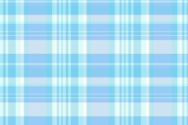 Dekorasyon deseni, tartan desenli, yıpranmış arka plan kumaş deseni. Cyan ve kar rengi paletinde tekstil vektör eklemlerini çağdaş kontrol et.