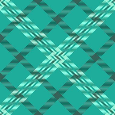 Klasik kontrol dokusu kalıbı, çeşitli kusursuz vektör arkaplanı. İngiliz ekose kumaşı, mavi ve nane renginde..