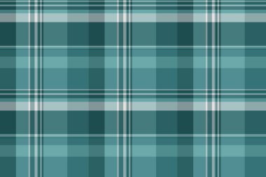 Madras tekstil kontrolü, birincil vektör kumaş geçmişi. Festival tartan ekoseli kumaş. Cyan ve pastel renkli palet..