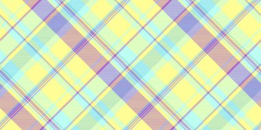 Kurdele desenli ekose kumaş, pürüzsüz arka plan deseni. Hücre tekstil tartan kontrol vektörü sarı ve açık renk paleti.