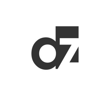 DZ yaratıcı geometrik başlangıç tabanlı modern ve minimal logo. d z harfi modaya uygun yazı tipleri.