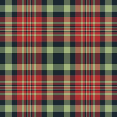 Canlı kırmızı, yeşil ve kahverengi ekose desenli. Tekstil tasarımları, giyim kuşamları ya da internet siteleri için mükemmel. Bu pürüzsüz doku, çok yönlü uygulamalarla klasik, şık bir görünüm sunar..