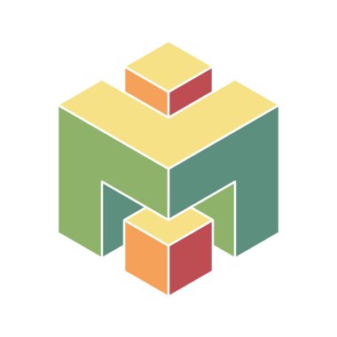 Sessiz toprak tonlarında birbirine kenetlenmiş küpleri içeren zarif soyut geometrik tasarım. Sunum, marka ya da web sitesi geçmişi için ideal. Temiz, modern estetik.