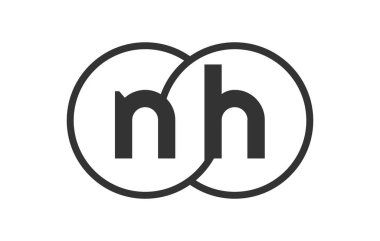 Ulusal Sağlık Örgütü 'nün amblemi, ana hatlı mermiler ve iki birleşik dairenin logo şablonu, marka kimliği, logoti. Vektör Sonsuzluk sembolü