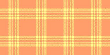 Canlı turuncu ve sarı ekose desenli. Tekstil tasarımı, arka plan ya da web sitesi elemanları için mükemmel. Neşeli, sıcak ve şık bir estetik yaratıyor..