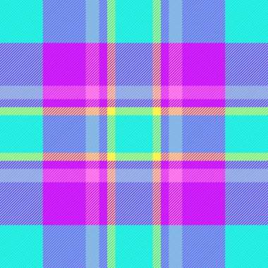 Oduncu desenli ekose taşıyıcı, panço dikişsiz kumaş kontrolü. Çerçeve arkaplan tartan tekstil dokusu parlak ve gök mavisi renk paleti.