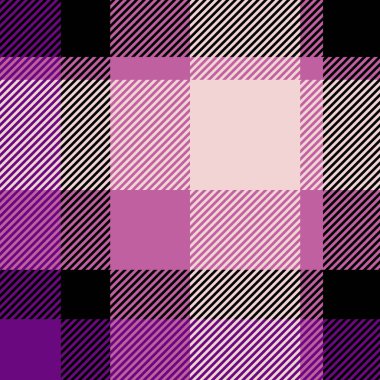 Çapraz desenli pembe, mor ve siyah. Moda, tekstil ve web tasarım projeleri için mükemmel. Modern ve canlı bir estetik yaratıyor..