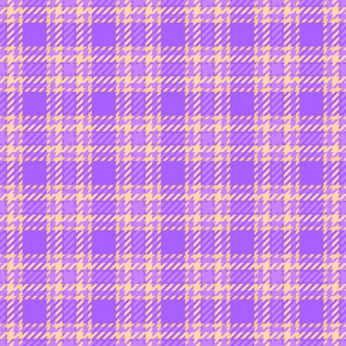 Canlı mor ve bej rengi houndstooth şablonu. Tekstil tasarımı, moda, duvar kağıdı ya da web sitesi geçmişi için mükemmel. Modern bir hissi olan şık geometrik doku..