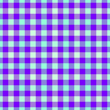 Kısmi şablon kontrolü, ticari ekose desenli tartan. Parlak ve nane rengi palette model vektörsüz kumaş tekstili.