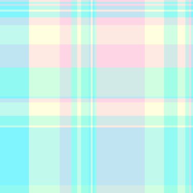 Panjabi ekose tartanı kontrol et. Kusursuz arkaplan dokusu. Işık ve gök mavisi renk paletinde tekstil kumaşı dikişsiz vektörünü davet et.