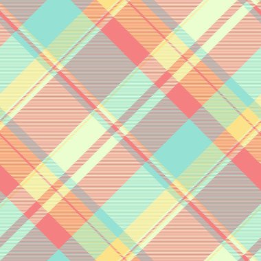 Canlı pastel ekose desenli. Tekstil tasarımı, web sitesi geçmişi ya da şık ambalajlar için mükemmel. Kesişen çizgiler ve yumuşak renk paleti ile modern geometrik tasarım.