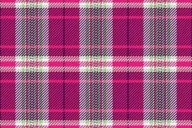 Canlı pembe, yeşil ve beyaz ekose desenli. Tekstil tasarımları, moda, web siteleri ya da cesur, şık geometrik dokuya ihtiyaç duyan her proje için mükemmel. Kolay uygulama için kusursuz tekrarla.