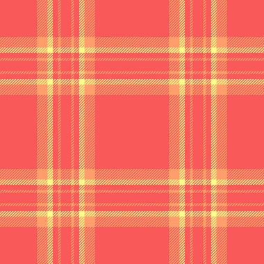 Canlı mercan ve soluk sarı ekose desenli. Tekstil tasarımları, web sitesi geçmişi ya da moda ile ilgili projeler için mükemmel. Kusursuz tekrar dokusu sonsuz tasarım olanakları sunar.