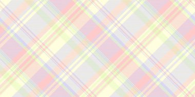 Yumuşak pembe, lavanta ve limon yeşili renklerde Pastel ekose deseni. Tekstil tasarımı, moda, hatıra defteri ve web sitesi geçmişi için ideal. Zarif ve çok yönlü tasarım.