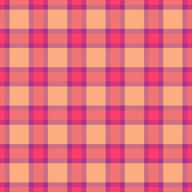 Canlı mercan ve şeftali desenli. Tekstil tasarımı, moda, web siteleri ya da markalaşma için mükemmel. Çapraz çizgili kusursuz tekrar dokusu görsel ilgi ekler.