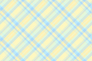 İpeksi vektör geçmişi kontrolü, yeni doğmuş ekose kumaş deseni. Tişörtsüz kumaş kumaş, açık renk ve cyan renk paleti..