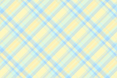 Silky vector background check, newborn plaid textile pattern. T-shirt seamless texture fabric tartan in light and cyan colors palette. clipart