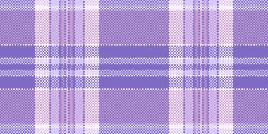 Evlilik ekose arka plan tekstili, tarz kumaş desenli vektör. İpeksi dikişsiz desen tartını açık ve çivit rengi palette kontrol et.