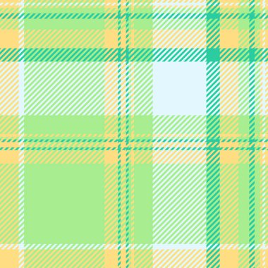 Canlı pastel ekose desenli açık yeşil, sarı ve deniz mavisi. Tekstil tasarımları, web sitesi geçmişi veya bahar temalı projeler için mükemmel.