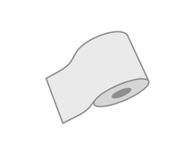 Basit, minimalist bir tuvalet kağıdı rulosu çizimi. Web siteleri, uygulamalar, bilgi grafikleri ya da modern tasarım gerektiren sunumlar için mükemmel.