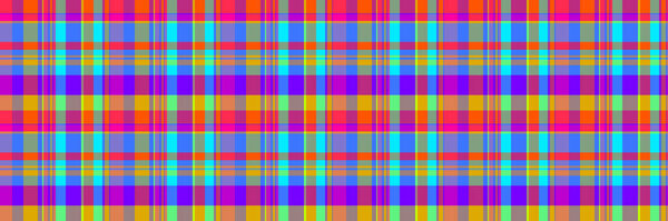 Vibrant, colorful plaid pattern.  Perfect for textile design, website backgrounds, or fashion projects.  Bold, intersecting lines create a striking visual texture.