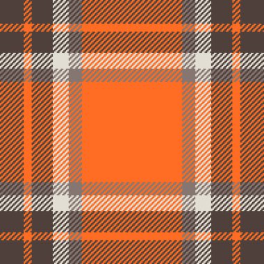 Canlı turuncu ve kahverengi ekose desenli. Sahte temalı tasarımlar, tekstil baskıları ya da web sitesi geçmişleri için mükemmel. Kalın geometrik tasarım modern ve şık bir doku sunar.