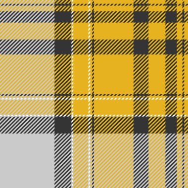 Şık sarı, gri ve siyah ekose desenli. Tekstil tasarımı, web sitesi geçmişi ya da moda projeleri için mükemmel. Çapraz çizgileri olan modern geometrik doku canlı ve modaya uygun bir görünüm yaratır..