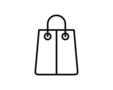 Bir alışveriş çantasının basit ve cesur çizimi. Web siteleri, uygulamalar ya da sunumlar için ekommerce, perakende satış ve alışveriş temaları için temiz ve modern bir estetik gereklidir..