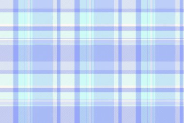 Dünya çapında tekstil kumaş dokusu, Japon vektörünün dikişsiz deseni. Açık ve mavi renk paletinde tartan ekoseyi iyi kontrol et.