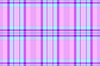 Canlı pastel ekose desenli pembe, mor ve açık mavi. Tekstil tasarımı, moda, web siteleri, hatıra defteri ve dijital projeler için mükemmel. Her tasarıma eğlenceli bir kadınlık katar.