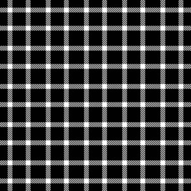 Bireysellik dokusu arka plan şablonu, kusursuz örülmüş vektör tartan. Oktoberfest kumaş ekose tekstil siyah beyaz renk paletini kontrol et.