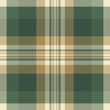 Kesme şablonu vektör kontrolü, Aralık aysız ekose kumaş. Saf arkaplan dokusu pastel ve açık renk paletinde tartan tekstil.