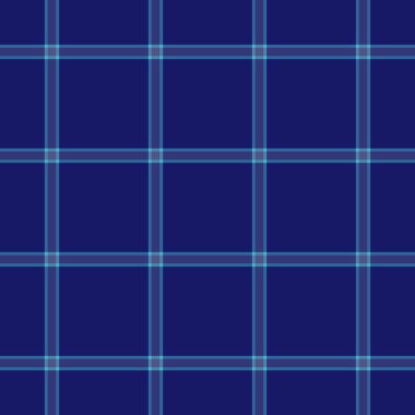 Vogue tekstil tartan pürüzsüz, eşit arkaplan vektör kumaşı. Çocuk dokusu ekoseli desen kontrol Cyan ve mavi renk paleti.