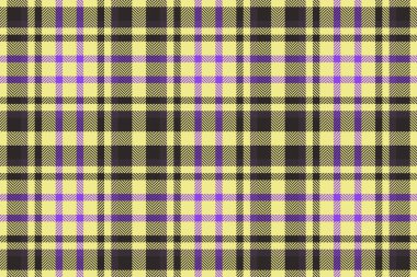 Canlı sarı ve mor ekose desenli. Tekstil tasarımı, moda ve web geçmişi için mükemmel. Bu pürüzsüz doku şık ve modern bir his veriyor. Göz alıcı tasarımlar yaratmak için ideal.