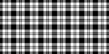 Şık siyah, beyaz ve gri ekose desenli. Tekstil tasarımları, web sitesi geçmişi veya moda projeleri için mükemmel.